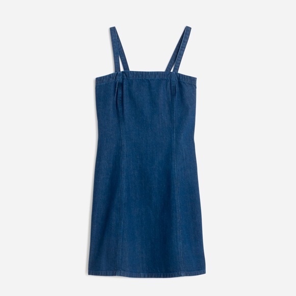 NWT Madewell Denim Strapless Mini Dress - Maytown Wash - 4 - Picture 6 of 13